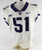 Texas Christian TCU Frogs #51 Game Used White Jersey Football NP R 48 672