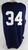 2025-26 Detroit Pistons Bobi Klintman #34 Game Used Navy Jersey Tigers Playoff 5