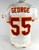 1999 Kansas City Chiefs Ron George #55 Game Issued White Jersey 48 664