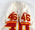 1999 Kansas City Chiefs Kenny Haslip #46 Game Issued White Jersey 40 670