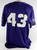 2016 Texas Christian TCU Frogs #43 Game Used Purple Jersey CWS P Baseball 52 681