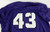 2016 Texas Christian TCU Frogs #43 Game Used Purple Jersey CWS P Baseball 52 681