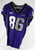 2019-24 Texas Christian TCU Frogs #86 Game Used Purple Jersey Football NP R 42 0