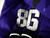 2019-24 Texas Christian TCU Frogs #86 Game Used Purple Jersey Football NP R 42 0