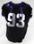 2019-24 Texas Christian TCU Frogs #93 Game Used Black Jersey Football NP R 48 54