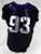 2019-24 Texas Christian TCU Frogs #93 Game Used Black Jersey Football NP R 48 54