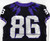 2019-24 Texas Christian TCU Frogs #86 Game Used Black Jersey 150 P Football NPR2