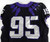 2019-24 Texas Christian TCU Frogs #95 Game Used Black Jersey Football NP R 46 9
