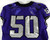 2020 Texas Christian TCU Frogs #50 Game Used Purple Jersey Football NP R 46 801