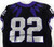 2019-24 Texas Christian TCU Frogs #82 Game Used Black Jersey Football NP R 42 0