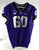 2020 Texas Christian TCU Frogs #60 Game Used Purple Jersey Football NP R 48 808