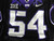 2019-24 Texas Christian TCU Frogs #54 Game Used Black Jersey Football NP R 46 89
