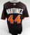 Miami Marlins Martinez #44 Game Used Black Jersey ST BP 48 211