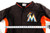 Miami Marlins Martinez #44 Game Used Black Jersey ST BP 48 211
