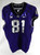 2019-24 Texas Christian TCU Frogs #81 Game Used Purple Jersey Football NP R 44 3