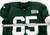 2025 New York Jets Xavier Newman-Johnson #65 Game Used Green Practice Jersey 3