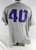 2017 Texas Christian TCU Horned Frogs #40 Game Used Grey Jersey Baseball XL 525