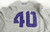 2017 Texas Christian TCU Horned Frogs #40 Game Used Grey Jersey Baseball XL 525
