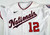 2022 Washington Nationals Eric Young Jr. #12 Game Issued P Used White Jersey 7