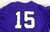 2000s Texas Christian TCU Horned Frogs #15 Game Used Purple Jersey Baseball XL 8