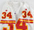 1994 Kansas City Chiefs #34 Game Issued White Jersey 75th Anniversary Patch 44 0