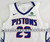 2024-25 Detroit Pistons Sincere Carry #29 Game Issued Pos Used White Jersey SL 3