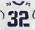 Texas Christian TCU Frogs #32 Game Used White Jersey Football NP R 40 619