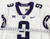 2018 Texas Christian TCU Frogs #9 Game Used White Jersey Football NP R 42 625