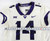 Texas Christian TCU Frogs #14 Game Used White Jersey Football NP R 38 633