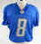 2019 Detroit Lions Joe Callahan #8 Game Used Blue Practice Jersey  195