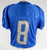 2019 Detroit Lions Joe Callahan #8 Game Used Blue Practice Jersey  195