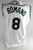 2004 Tampa Bay Devil Rays Jason Romano #8 Game Used White Jersey  506