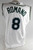2004 Tampa Bay Devil Rays Jason Romano #8 Game Used White Jersey  506