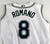 2004 Tampa Bay Devil Rays Jason Romano #8 Game Used White Jersey  506