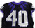 2020 Texas Christian TCU Frogs #40 Game Used Black Jersey Football NP R 44 657