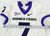 Texas Christian TCU Frogs #7 Game Used White Jersey Poinsettia Bowl P NP R M 4