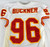 1997 Kansas City Chiefs Buckner #96 Game Issued White Jersey 46 998