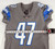 2018 Detroit Lions Bobby Price #47 Game Issued Grey Jersey Color Rush 40 976