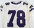 2000 Texas Christian TCU Frogs #78 Game Used White Jersey Alabama Bowl P 50 668