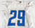 2015 Detroit Lions Crezdon Butler #29 Game Used White Practice Jersey 44 366