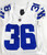 2023 Dallas Cowboys Sheldrick Redwine #36 Game Used White Jersey 38 DP87630