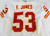 2004 Kansas City Chiefs Fred Jones #53 Game Issued White Jersey 50 994