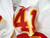 1998 Kansas City Chiefs #41 Game Issued White Jersey 40 003