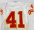 1998 Kansas City Chiefs #41 Game Issued White Jersey 40 003
