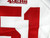 2016 San Francisco 49ers Gerald Hodges #51 Game Used White Jersey 70th P 42 841