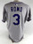 2025 Colorado Rockies Drew Romo #3 Game Issued Pos Used Grey Jersey 46 877