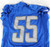 2022 Detroit Lions Derrick Barnes #55 Game Issued Blue Practice Jersey 46 189