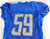 2021 Detroit Lions Tavante Beckett #59 Game Issued Blue Practice Jersey 46 191