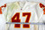2001 Kansas City Chiefs George McCullough #47 Game Issued White Jersey 42 978