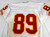 2001 Kansas City Chiefs #89 Game Issued White Jersey 38 985